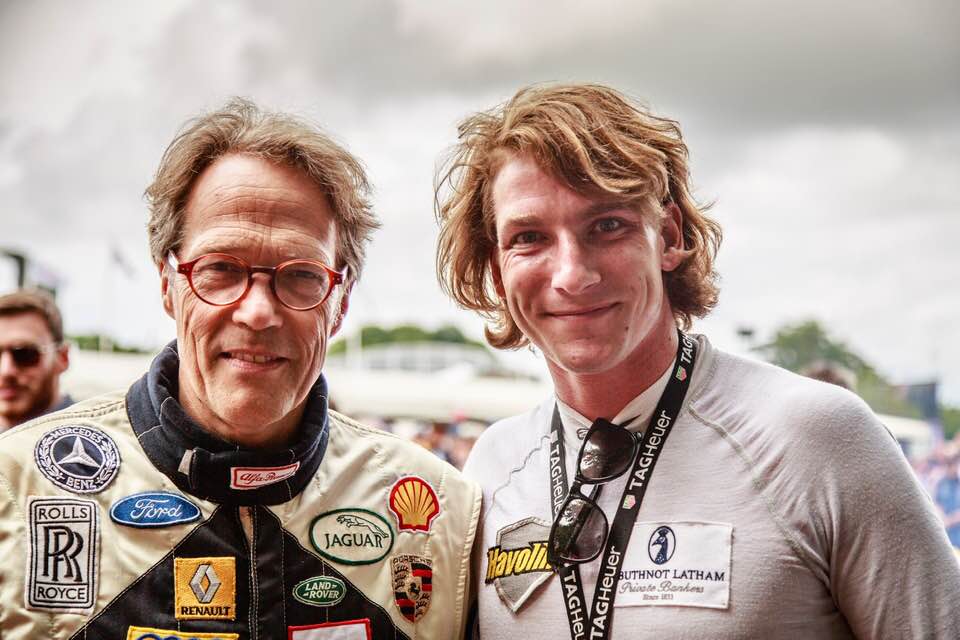 With the Duke of Richmond at the Goodwood Festival of Speed, where Freddie’s racing career all began. Credit: Elliot Hobson Photography